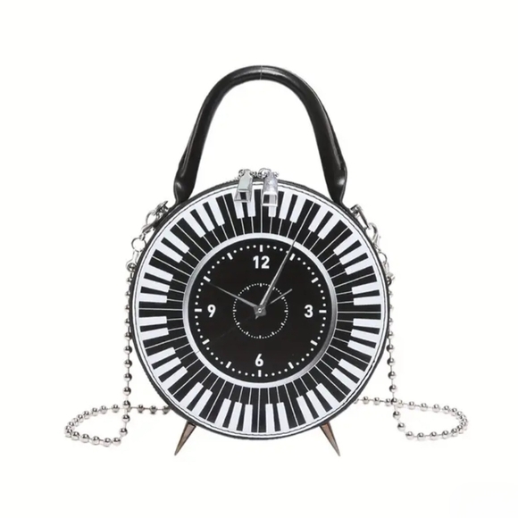 Unbranded Handbags - Piano Keyboard Clock Handbag